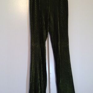 The Row Green Pleated Pants